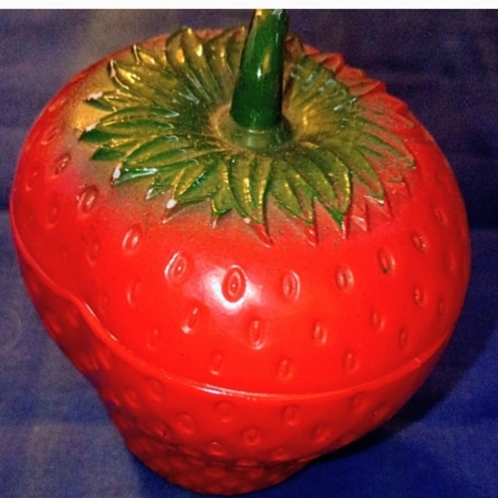 Hazel Atlas Large Strawberry Jam Jar